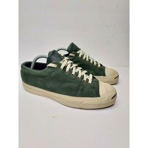 Converse Jack Purcell Vintage USA Made Mens Green Suede Low Tops Sneakers Shoes